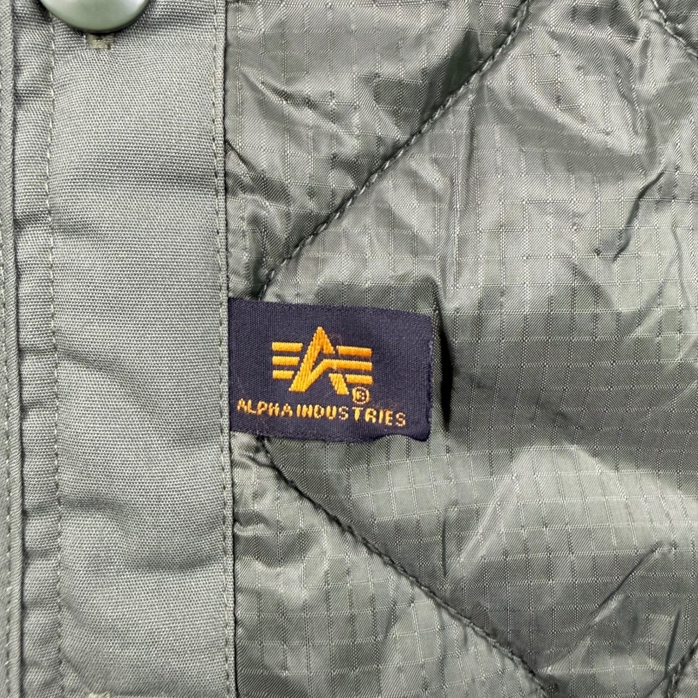 Alpha Industries M-65 Field Coat Liner Mens 4XL Green Quilted ALS/92 Jacket - Picture 4 of 15